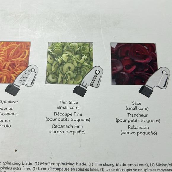 KitchenAid stand mixer attachment
Spiralizer plus with peel, core and
slice. - Picture 6 of 7